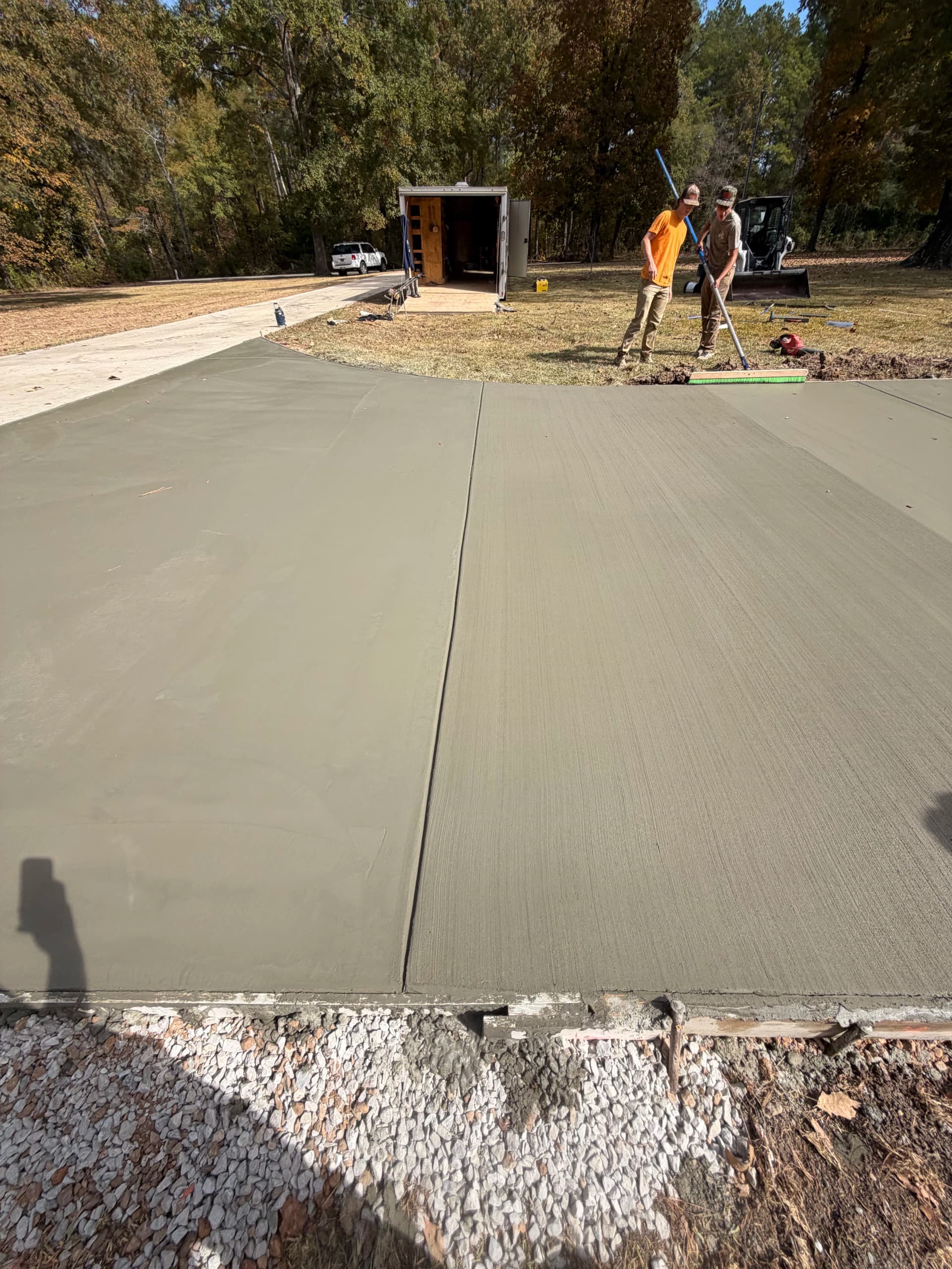 Gallery photos for New Concrete Driveway and Porch Pour for a Brick Home: Image #1