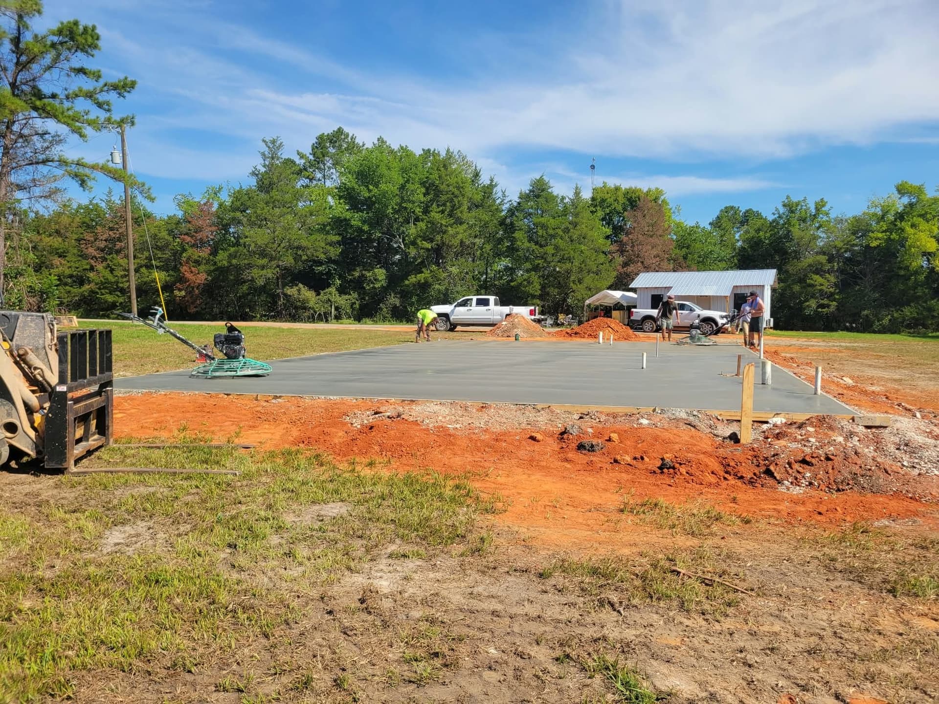 Gallery photos for Concrete Slab Foundation Poured for a New Barndominium Build: Image #3
