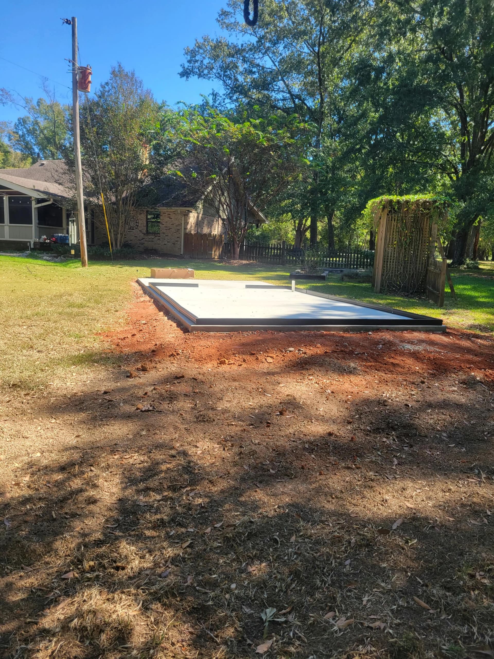 Gallery photos for Cracked Garage Approach Gets a Full Concrete Replacement Plus Greenhouse Pad: Image #3