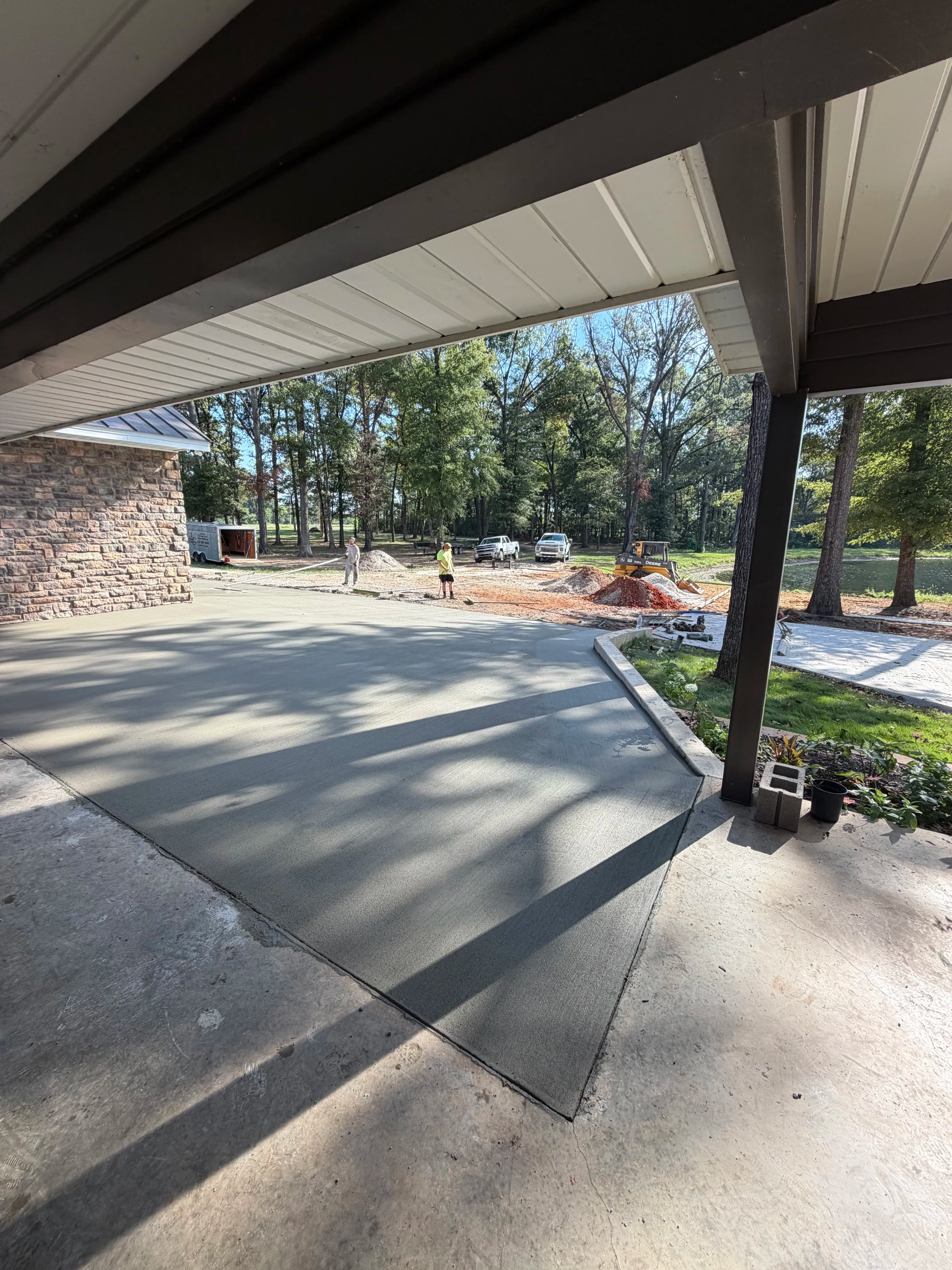 Project Fresh Concrete Driveway and Apron Work on the Graber Build image