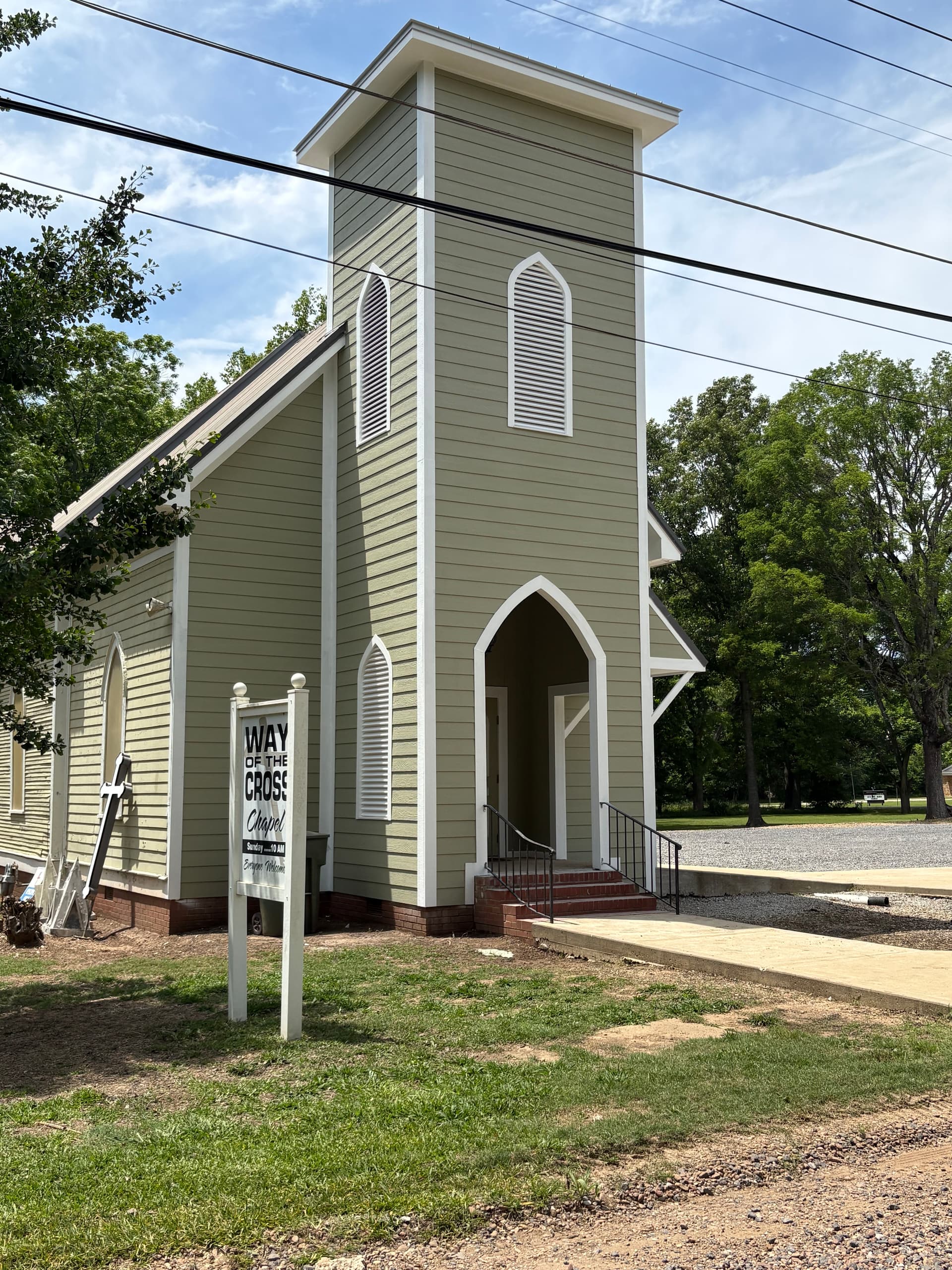 Gallery photos for Church Tower Rebuild Done Right at Way of the Cross Chapel: Image #1