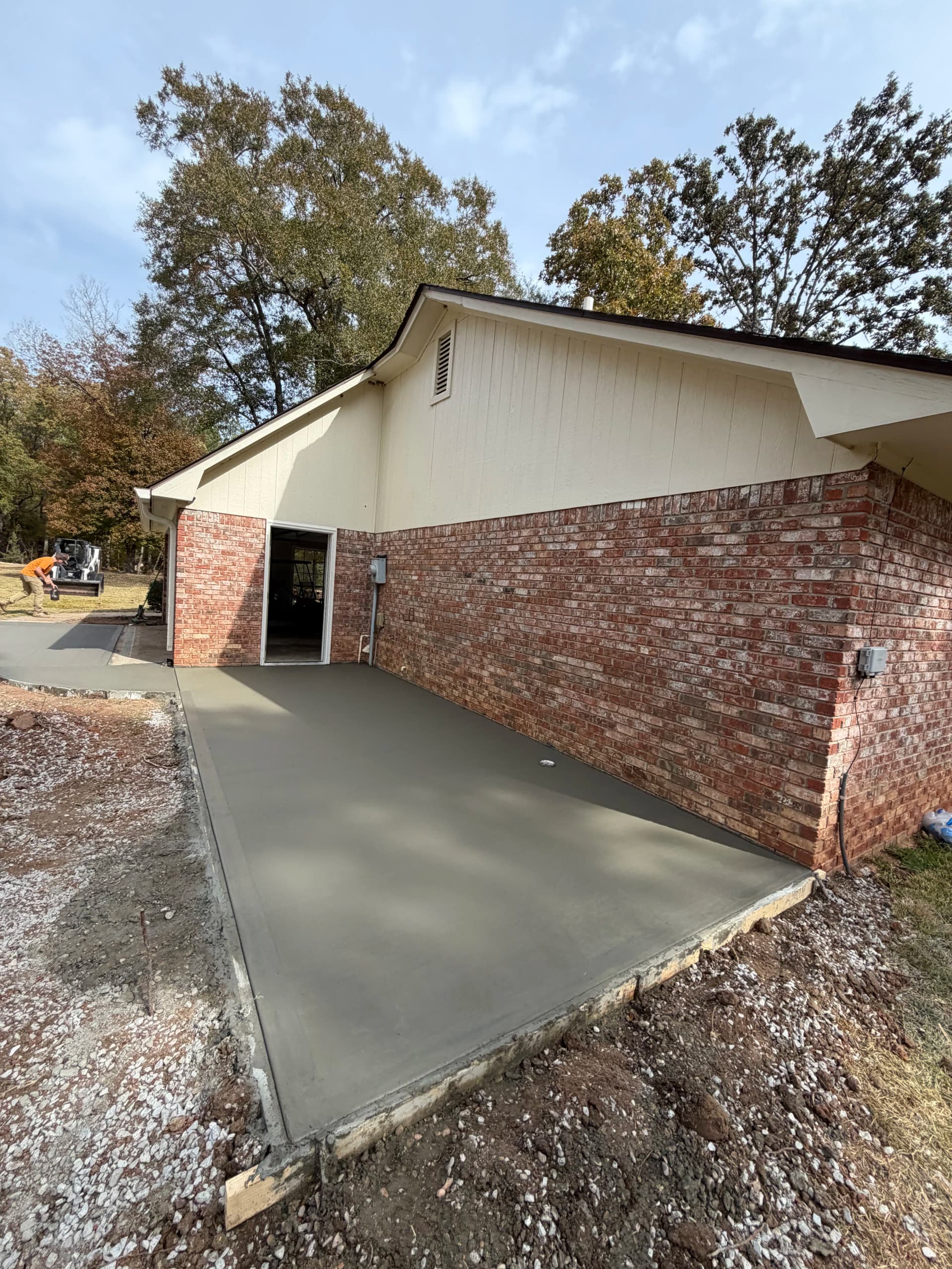 Gallery photos for New Concrete Driveway and Porch Pour for a Brick Home: Image #4