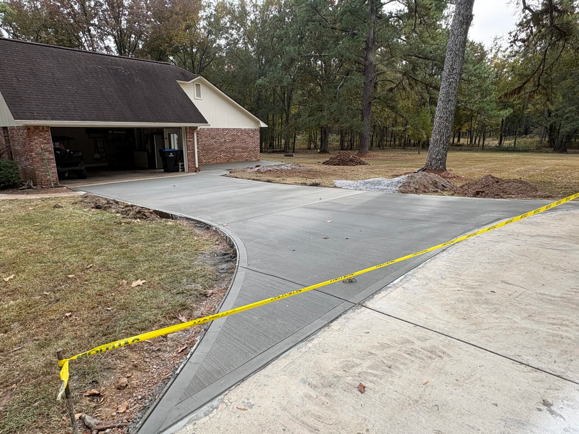 Gallery photos for New Concrete Driveway and Porch Pour for a Brick Home: Image #3