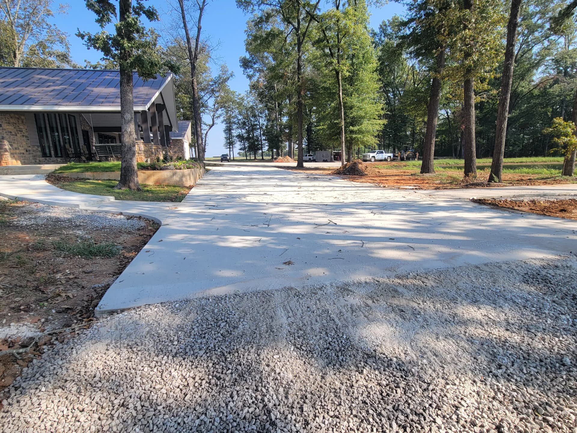 Gallery photos for 8,000 Sq Ft Exterior Concrete Pour on a Lakefront Property: Image #4