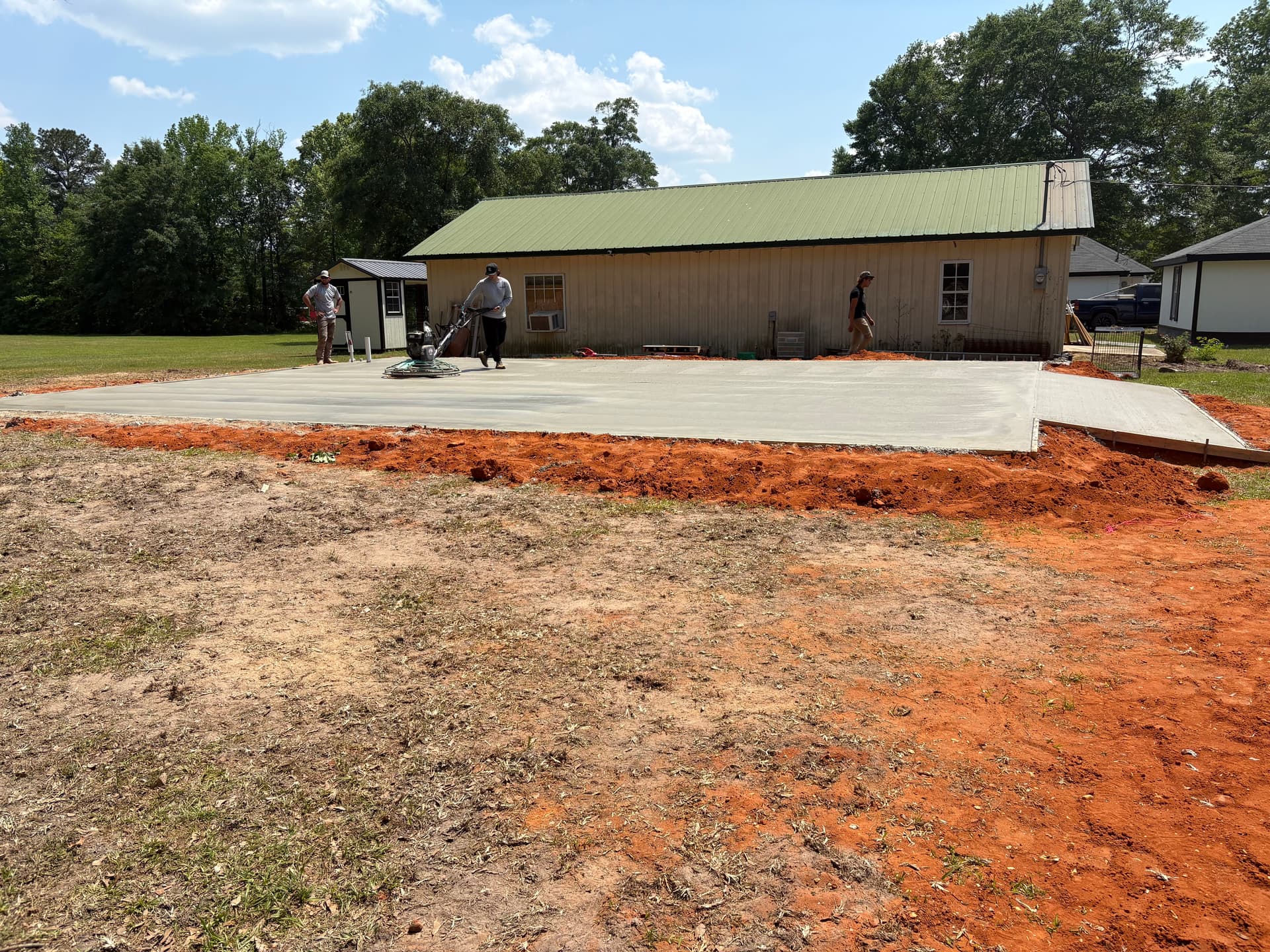 Gallery photos for Shop Slab Poured Right From the Ground Up: Image #1