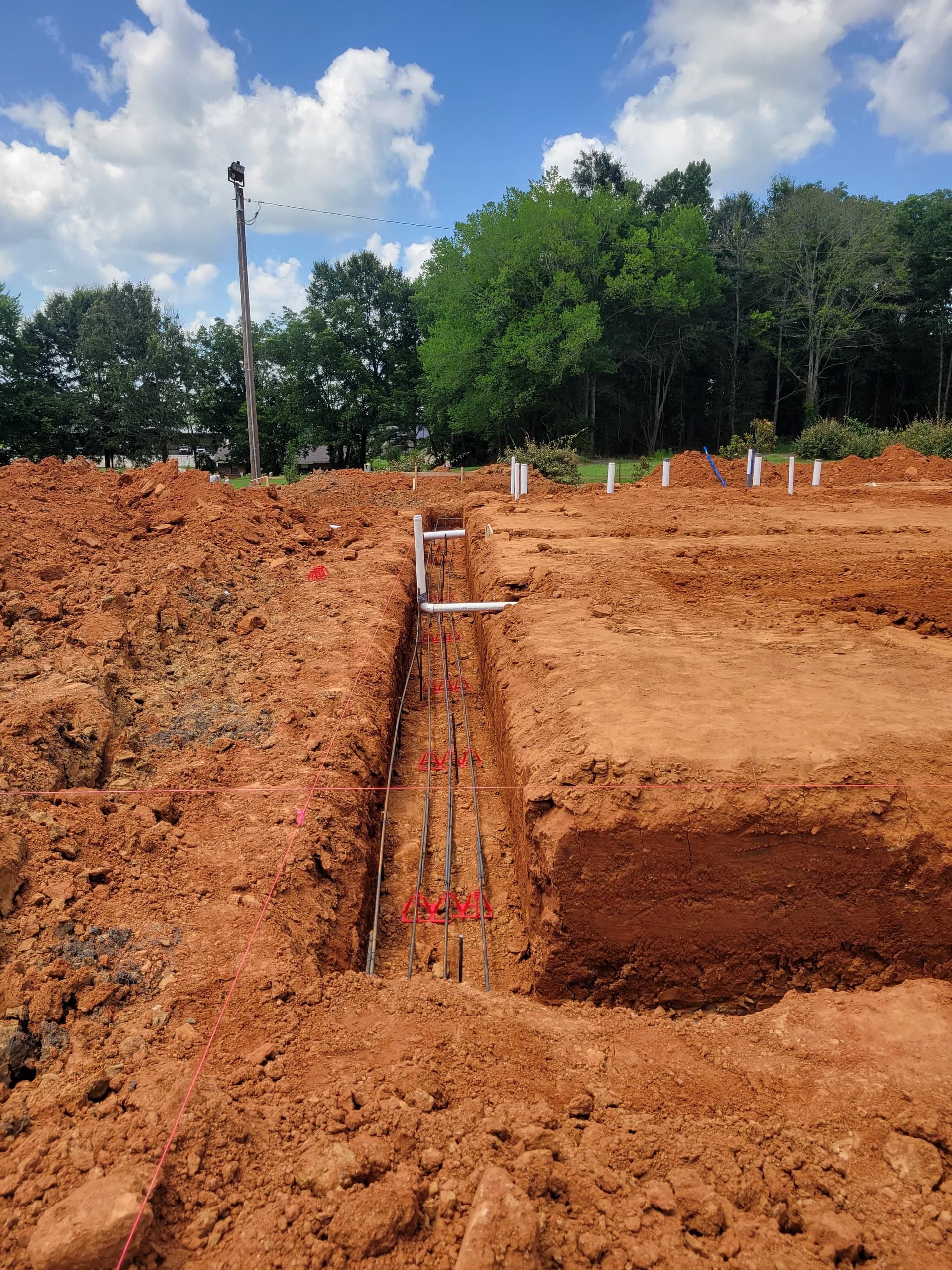 Gallery photos for Footers Poured and Ready on the Haynes Project: Image #1