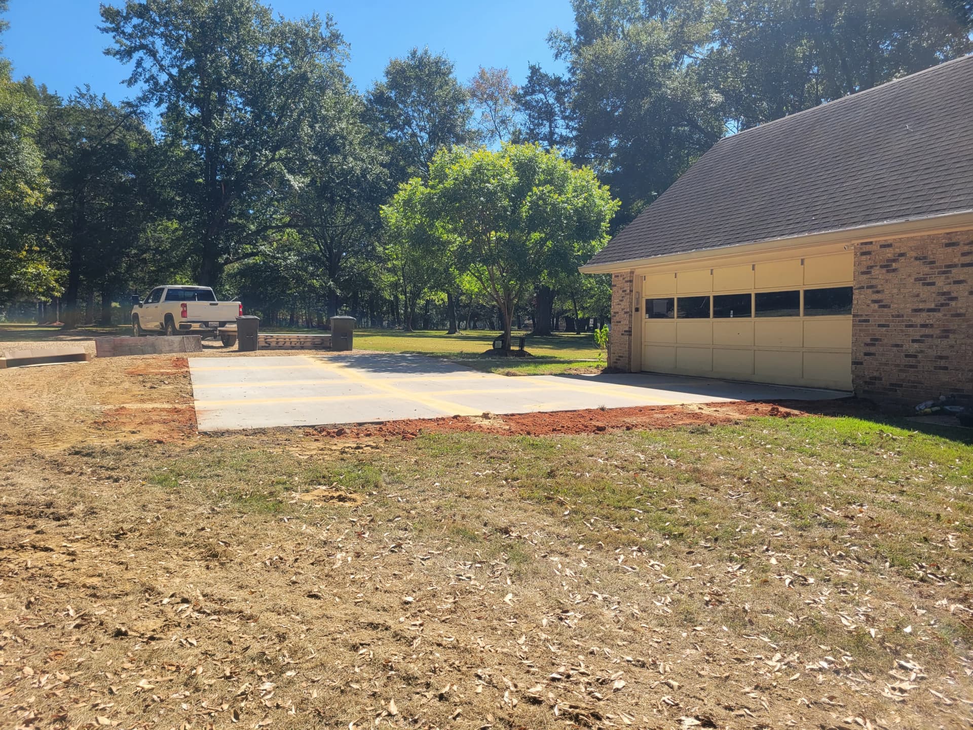 Gallery photos for Cracked Garage Approach Gets a Full Concrete Replacement Plus Greenhouse Pad: Image #2