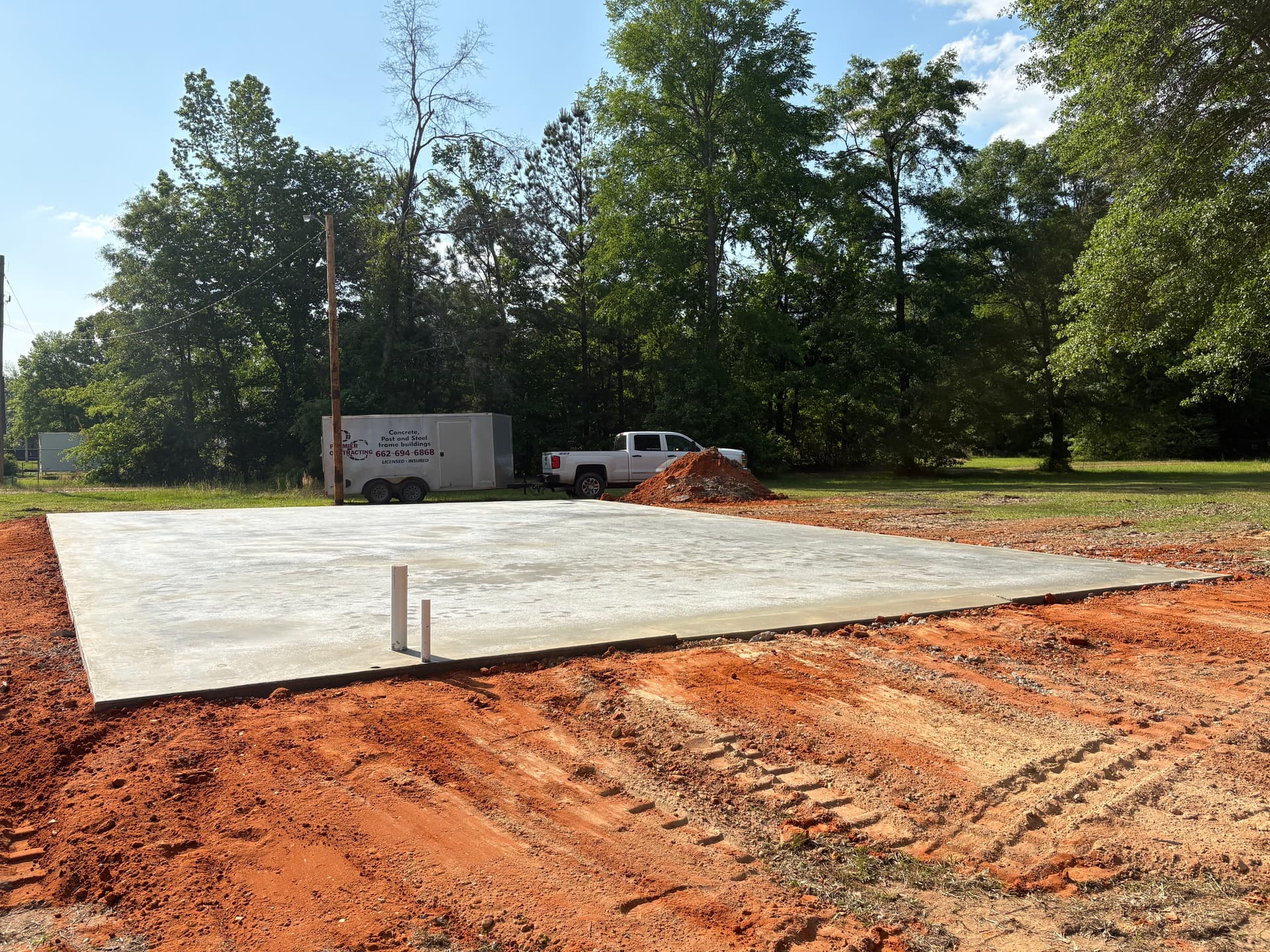 Gallery photos for Shop Slab Poured Right From the Ground Up: Image #3