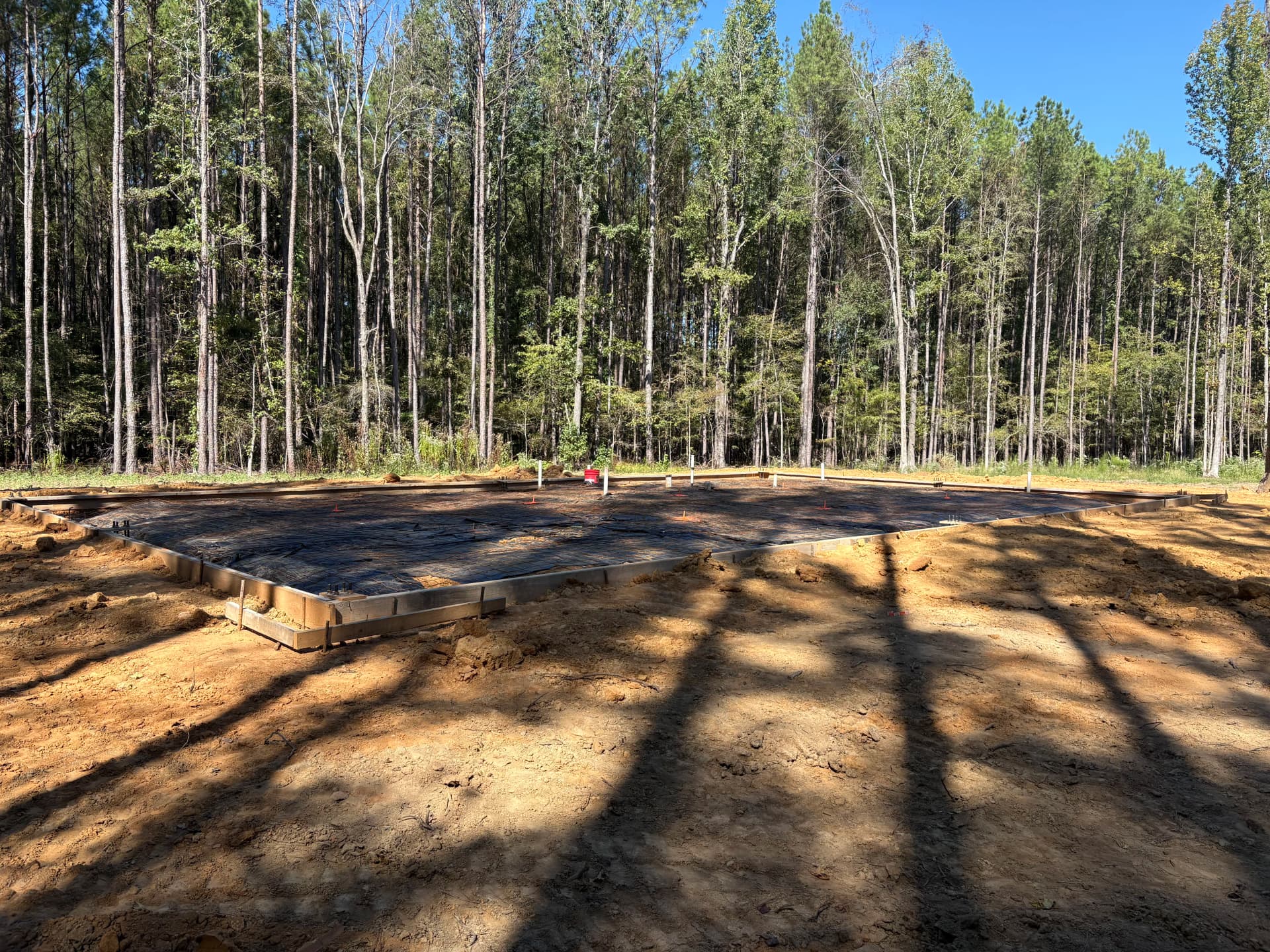 Barndominium Concrete Slab Foundation Poured and Finished image