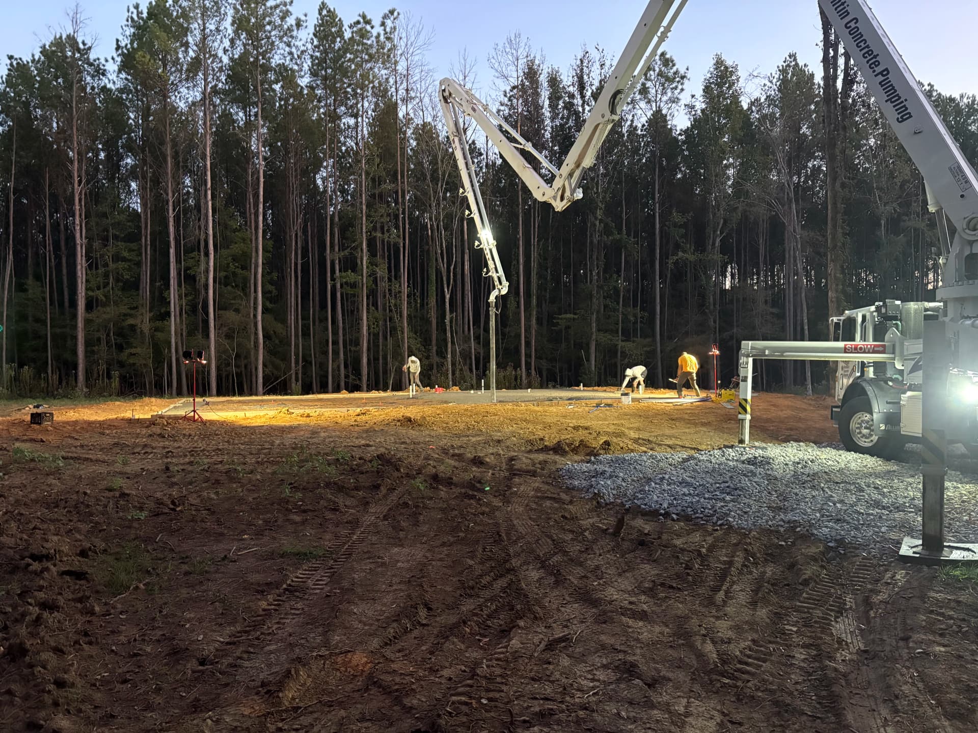 Gallery photos for Barndominium Concrete Slab Foundation Poured and Finished: Image #1