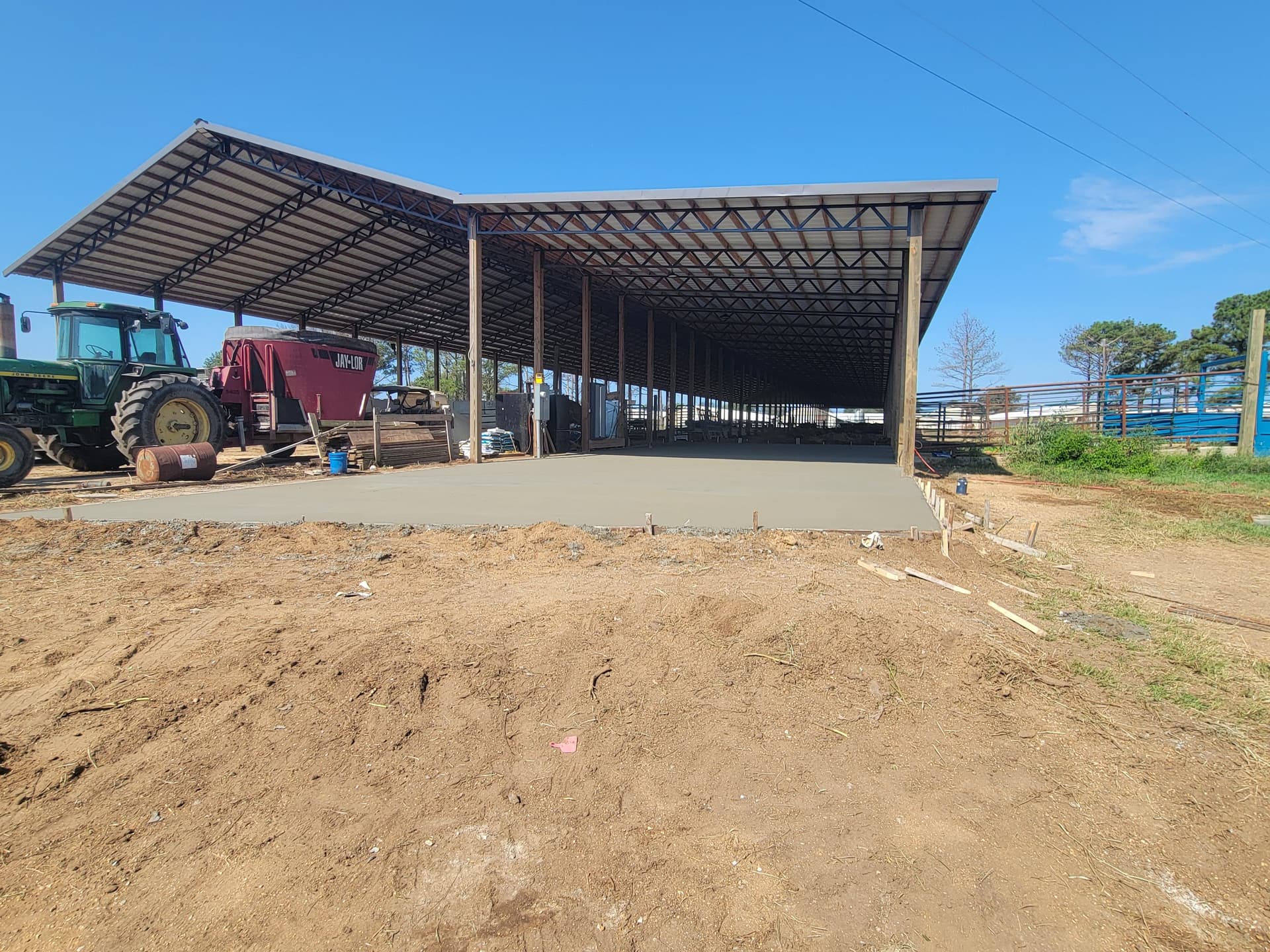 Concrete Pour for a Farm Cattle Alleyway image