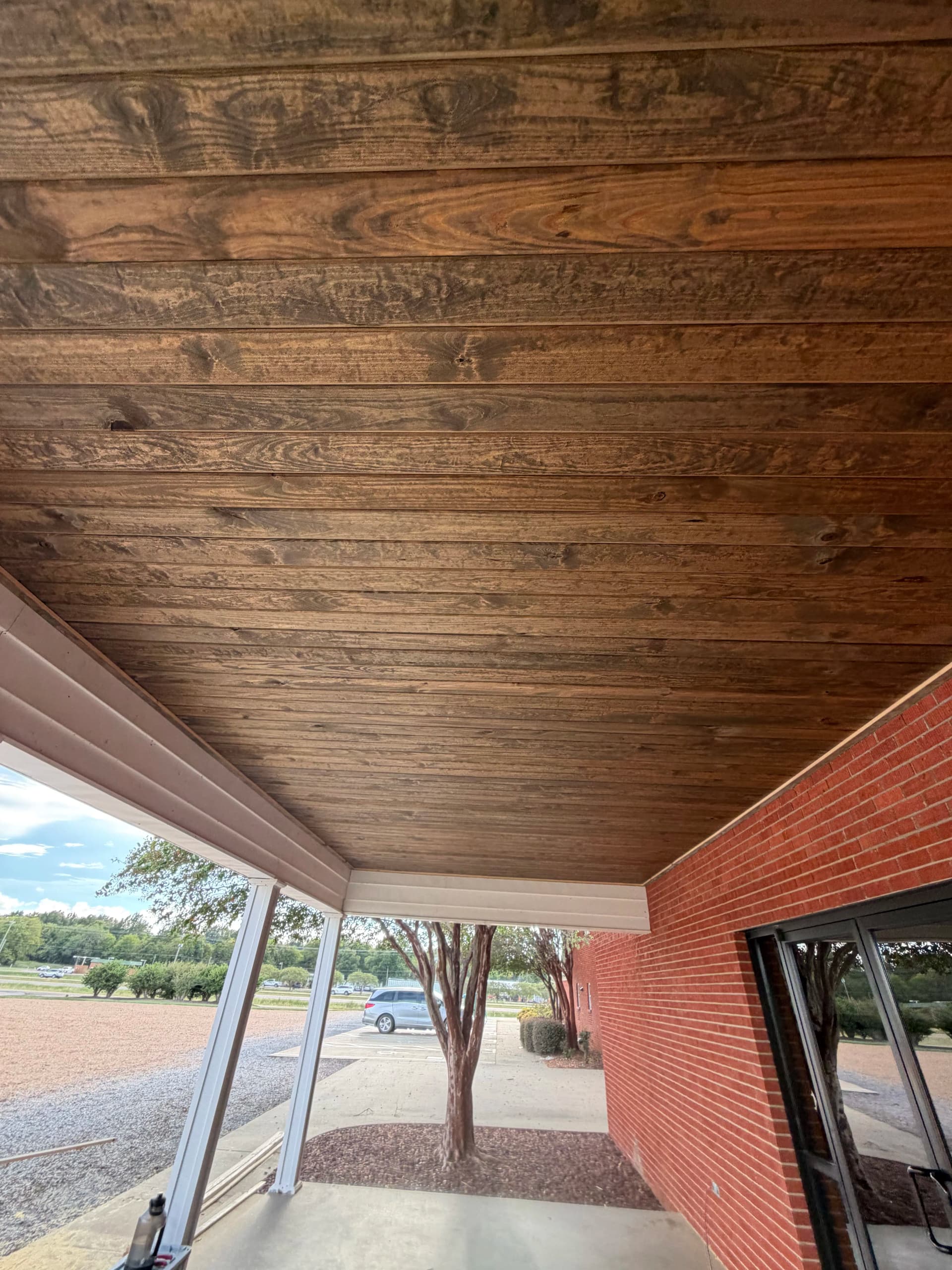 Gallery photos for Tongue-and-Groove Porch Ceiling Upgrade on a Church: Image #1